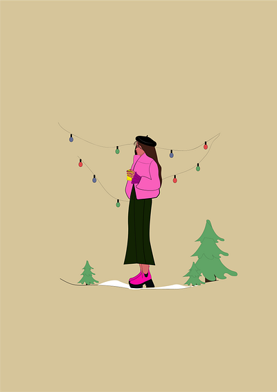 walk design graphic design illustration illustrator portrait woman