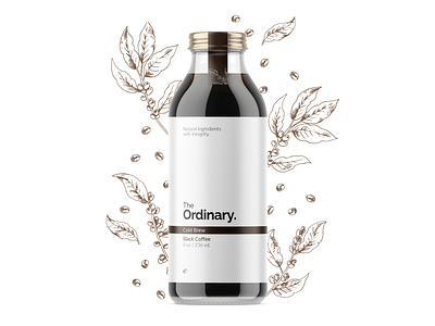 Cold Brew Coffee Bottle Design bottle design coffee design cold brew cold brew bottle cold brew coffee design design graphic design mock up