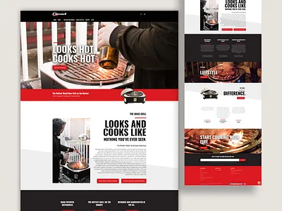 Quad Grilling - Shopify store design ecommerce ecommerce design shopify shopify store ui web webdesign website
