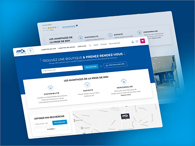 Atol les Opticiens : Drive to Store agence animation atol case study design dnd drive to store ecommerce magento storelocator ui website