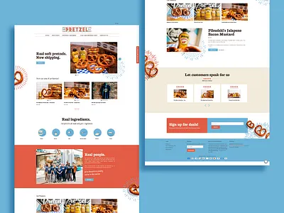The Pretzel Company - Shopify Store ecommerce ecommerce design ecommerce development icon design shopify shopify design shopify development shopify site shopify store ui ui design web webdesign