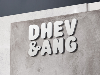 Dhev & Ang: Logo Design branding design graphic design illustration logo typography
