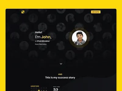 Personalized User Landing Page dashboard design landing page luxury marketing ui uiux ux
