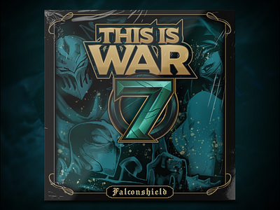 THIS IS WAR 7 album cover album game graphic design illustration league of legends logo lonia merch music vector