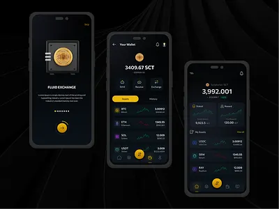 Blockchain Assets Book UI Design 3d blockchain app blockchain ui cool design crypto app crypto application crypto design crypto wallet design faisal mobile app mobile design mobile ui ui user interface