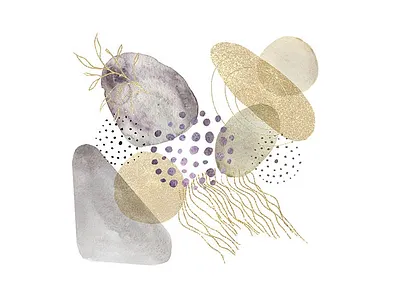 Watercolor composition branding design illustration logo