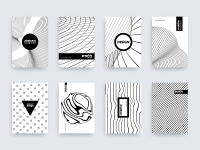 Abstract backgrounds abstract art background black brochure clean cover design graphic illustration line shape simple template visual white