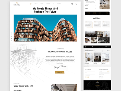 Architecture - Homepage design graphic design homepage illustration logo ui ui web ux web website website design