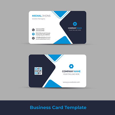 Modern Business Card Design Free Vector