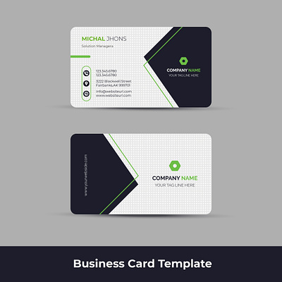 Modern Business Card Design Free Vector minimalist design