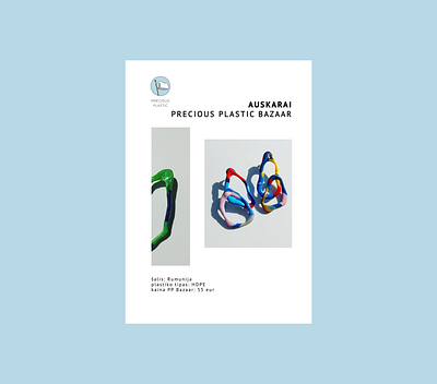 Precious Plastic Lithuania. Auskarai. design editorial graphic design layout product design