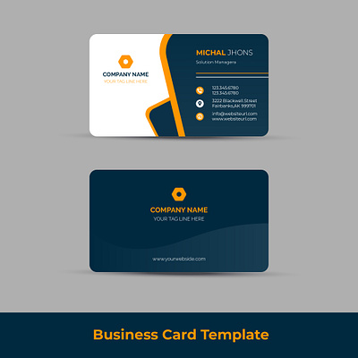 Modern Business Card Design Free Vector minimalist design