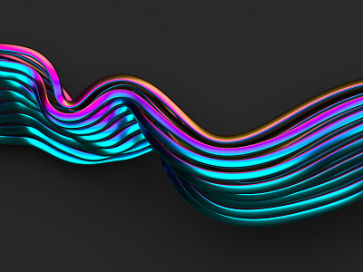 Abstract design 3d abstract art background blender clean colorful design flow illustration iridescent line render shape simple visual