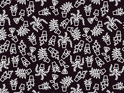 Growing plants pattern alliance branding illustration pattern