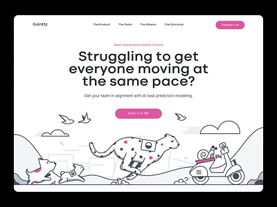 Gantt Chart - AI 3d animation app blockchain branding clean creative crypto design gantt illustration logo minimalistic pink time typography ui web webdesign website