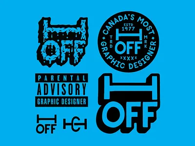 HOFF Flash Sheet brand design branding calgary design illustration logo personal brand