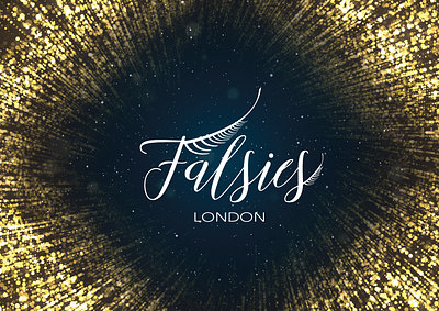 Falsies branding design logo