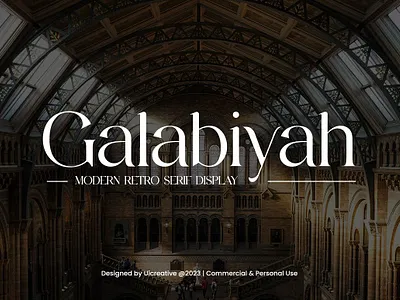 Galabiyah Modern Retro Serif Font bold casual font classy serif creative font display font futuristic iconic lettering modern font retro font serif serif display serif font texture typhograph vintage font