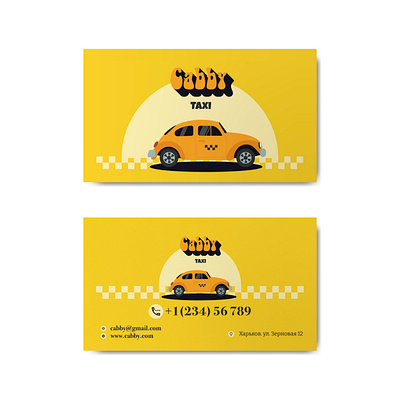 Business card taxi app branding business card business card taxi design icon illustration logo typography ui ux vector