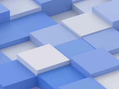 Cubes 3d abstract animation art background blender block blue clean cube design geometric loop minimalist motion graphics render shape simple visual white