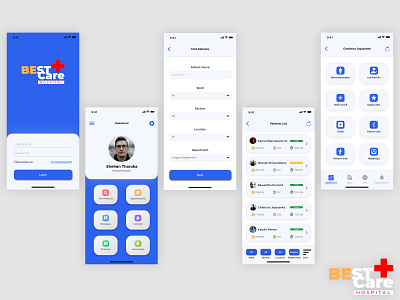 Medical Mobile App hospital login medical medicalapp mobile mobileapp ui uiux