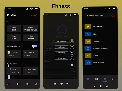 Fitness App app design banner branding design facebook banner fitness fitness app graphic design illustration logo mobile app social media ad tracking ui ui design uiux ux