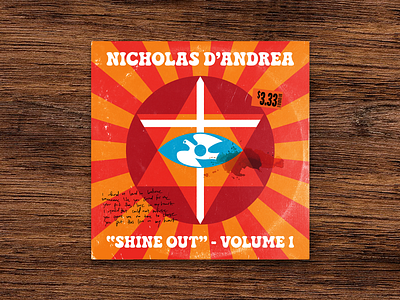 $3.33 1970s apparel branding christian music design flat icon illustration jesus people logo record thrift store vector
