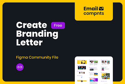 Letter Templates - Email Components - Free to Use brand branding component components designsystem email figma free icon letter marketing template