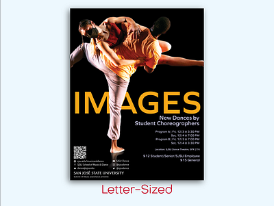 Images: New Dances by Student Choreographers adobe illustrator advertising brand identity branding dance dancers design typography