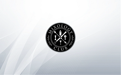 Mixology Club badge bartender logo club logo emblem mixology logo