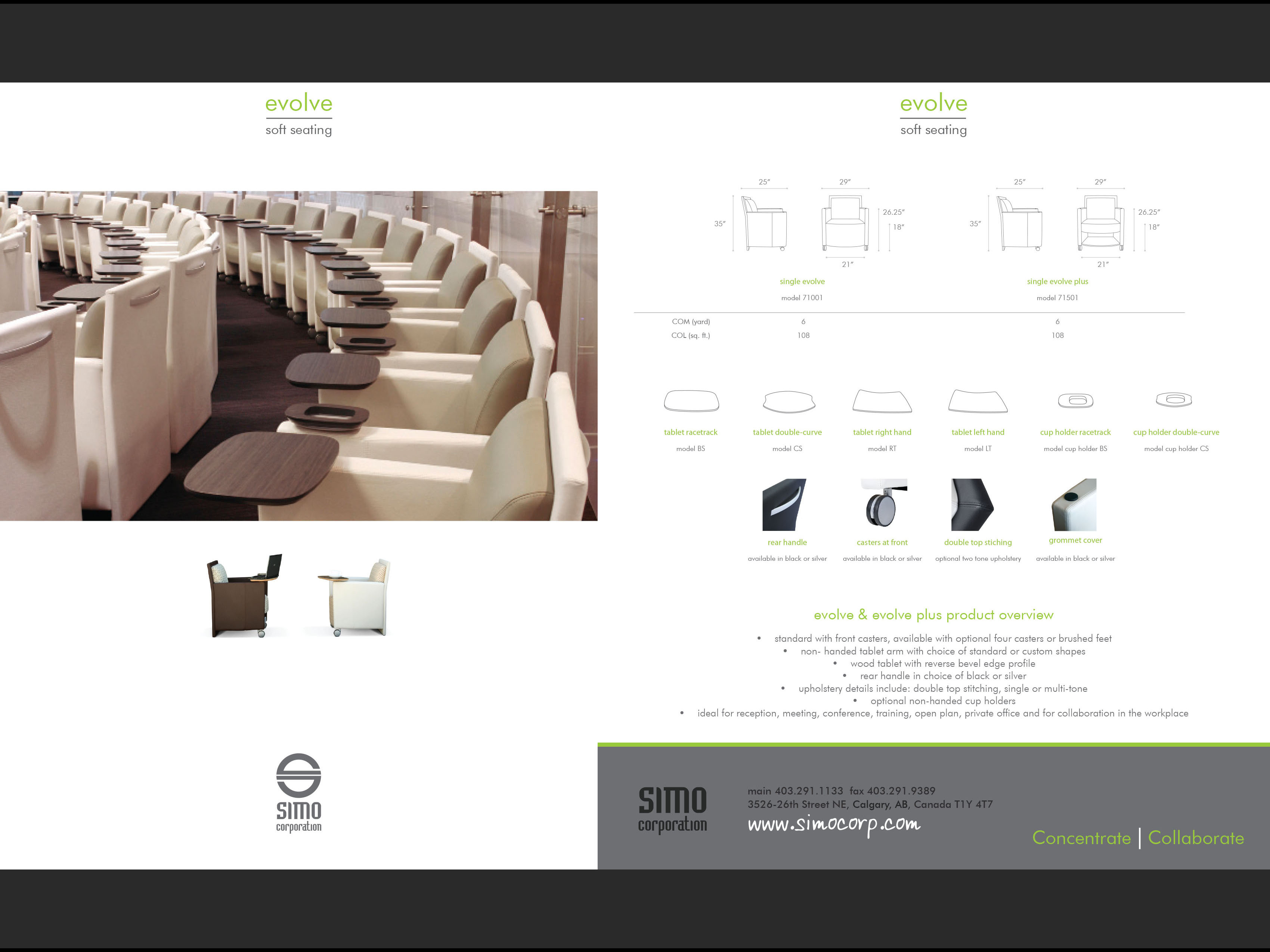 Example of Seating Brochure