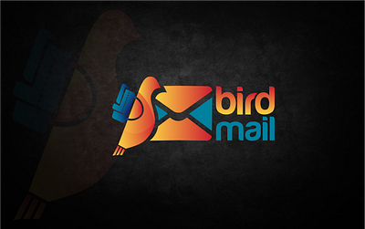 Bird Mail app logo bird mail creative logo design