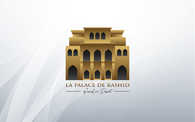La Palace De Rashid - Jewel in Desert arabian logo creative logo hotel logo la palace palace logo