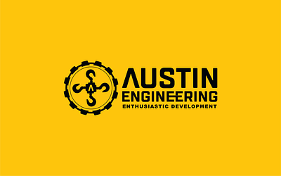 Austin Engineering - Enthusiastic Development creative logo engineering logo logo design