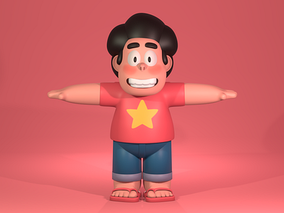 Steven Universe 3D 3d 3d character 3d modeling blender cartoon network character illustration steven universe