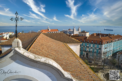 GRAÇA church (Lisbon, Portugal) aerial landmark lisbon portugal