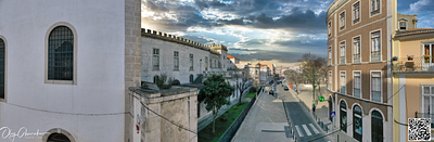 Street view . Lisbon. Portugal aerial landmark lisbon portugal