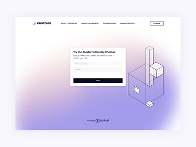 Customs crypto product design ui ux visual design web application