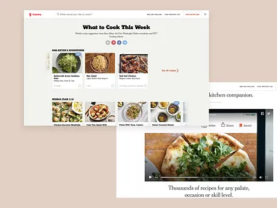 Clean and simple platform design! cook cooking cooking app creative design interface light light mode minimalistic modern modern design simple ui ui ux user user experience usern interface ux yummy yummy platform