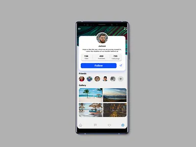Profile Design Mobile apps design mobile profile ui