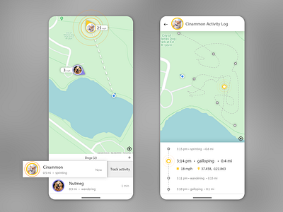 Daily UI Challenge 020 - Location tracker app design graphic design ui