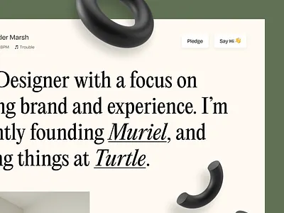 New Portfolio Site 🤫 personal site portfolio serif webflow