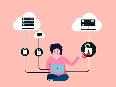 Unblocking web servers illustration unblock unlock