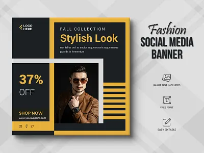 Fashion Social Media Post Template sale