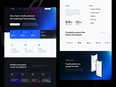 Crypto Landing Page, Website homepage, Ui app blockchain business crypto design landing landing page page product staking web