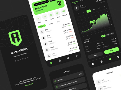 Ronin Wallet redesign concept app blockchain crypto graphic design mobile app design nextpage redesign ui ux webdesign website website design