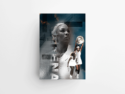 Serena Williams Tennis Poster design graphic design illustration sportsdesign sportsposter vector