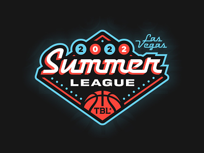 2022 Summer League basketball branding design las vegas league logo sports sports branding typography vector vegas