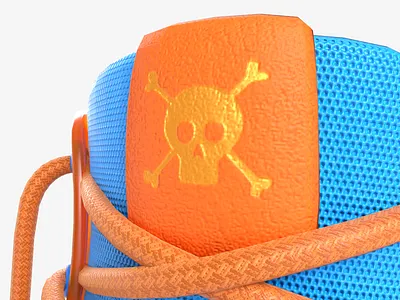 Skull Valley 3d 3d art ar art cinema4d clean concept design gold graphic design illustration material metaverse minimal product render shoe sneaker substance visualization