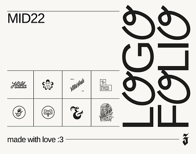 Logofolio Mid22 badge brand branding calligraphy design emblem imagotype lettering logo logotype mark type